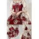 Red Maria Butterfly Shadows Blouse and Underskirt(Reservation/Full Payment Without Shipping)